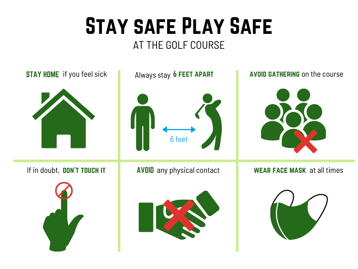 stay safe place safe at the golf course